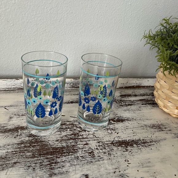 Marcrest Swiss Alpine Chalet Juice Glasses MCM 60’s Weighted 8oz Set of 2 EVC - Picture 4 of 10